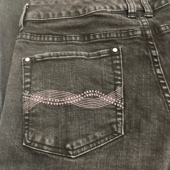 white house black market black denim jeans 8S - Picture 4 of 6